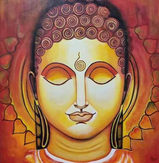 Painting  by Reena Jain Khated - Vardhamana Mahavira