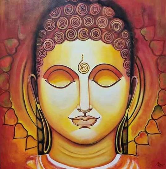 Vardhamana Mahavira, painting by Reena Jain Khated