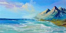 Painting by Sanjana Lakhwani - Sea shore Painting by Sanjana Lakhwani - Sea shore