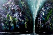 Painting by Sanjana Lakhwani - Valley of happiness Painting by Sanjana Lakhwani - Valley of happiness