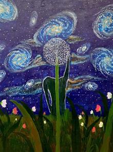 Painting by Priyambika Manjunath - Vision of a Leader Painting by Priyambika Manjunath - Vision of a Leader