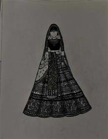 Painting  by Anuradha Devi - Timeless Elegance in Threads Painting  by Anuradha Devi - Timeless Elegance in Threads