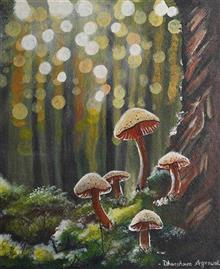 Painting by Dhanshree Agrawal - Mystical forest Painting by Dhanshree Agrawal - Mystical forest