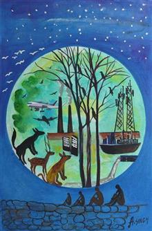Painting by Avnesh Singh - Environment imagination Painting by Avnesh Singh - Environment imagination