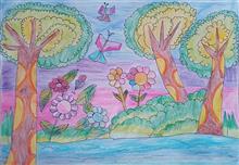 Painting  by Moragala Theekshana - Beautiful Environment Painting  by Moragala Theekshana - Beautiful Environment