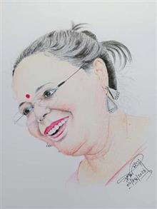 Painting by Supam Roy - Lopamudra Mitr Painting by Supam Roy - Lopamudra Mitr