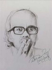 Painting by Supam Roy - Shakti Chattapadhyay Painting by Supam Roy - Shakti Chattapadhyay