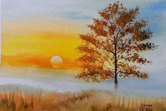 Reflecting Glory, Painting by Artist Dr Kanak Sharma Reflecting Glory, Painting by Artist Dr Kanak Sharma