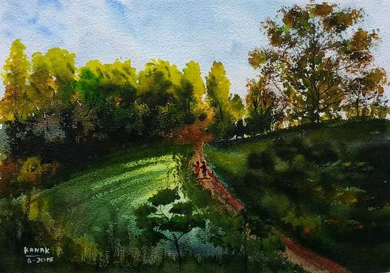 Botanical Garden, Painting by Artist Dr Kanak Sharma Botanical Garden, Painting by Artist Dr Kanak Sharma