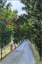 Painting by Dr Kanak Sharma - Lost neighborhood Painting by Dr Kanak Sharma - Lost neighborhood