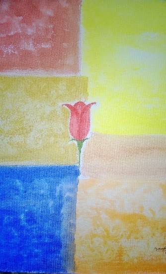 Painting  by Nandita Sharma - The Rose