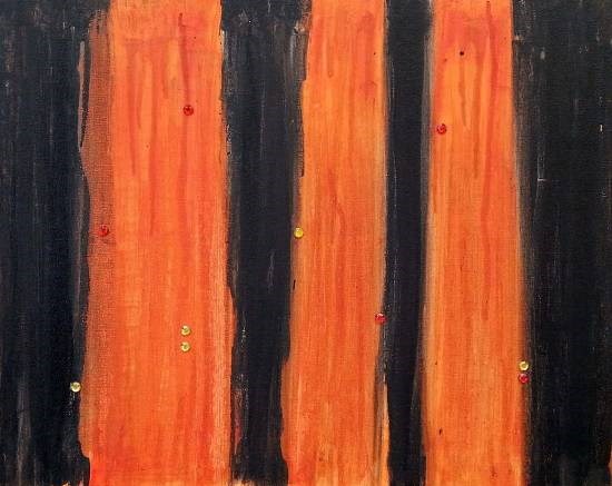 Parallel Bars, painting by Nandita Sharma