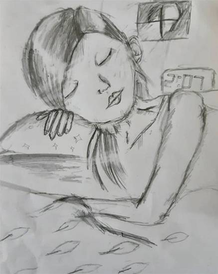 Discover 82+ sleeping girl sketch best - seven.edu.vn