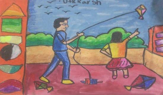 School children in Siliguri portray communal harmony though art