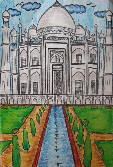 The Taj Mahal Painting by Shambhawi Vermaa