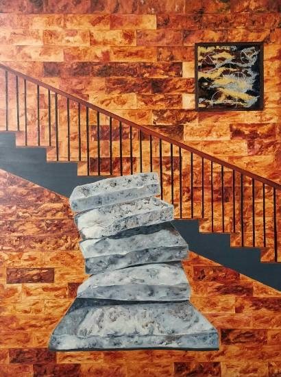 Threshold, painting by Ambika Wahi