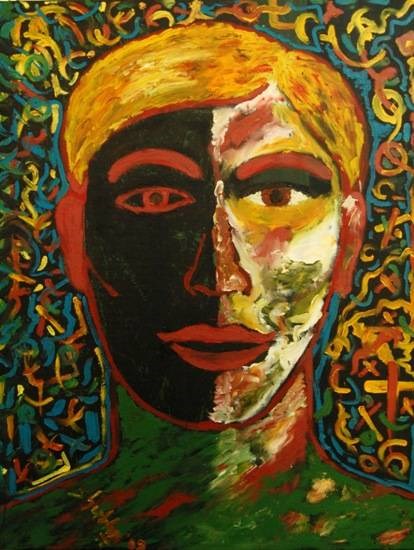 The Other Side, painting by Shubhra Chaturvedi