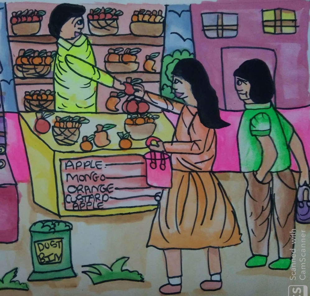 Memory Drawing for Kids - Vegetable Market | Drawing for kids, Art classes, Easy  drawings for kids