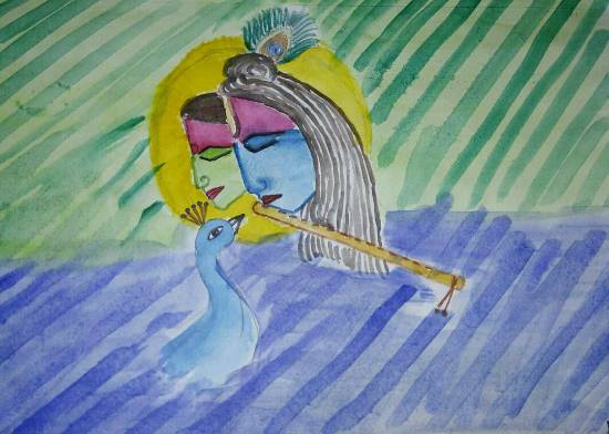 Drawing Krishna । How To Draw Krishna | Krishna drawing, Oil pastel colours,  Krishna painting