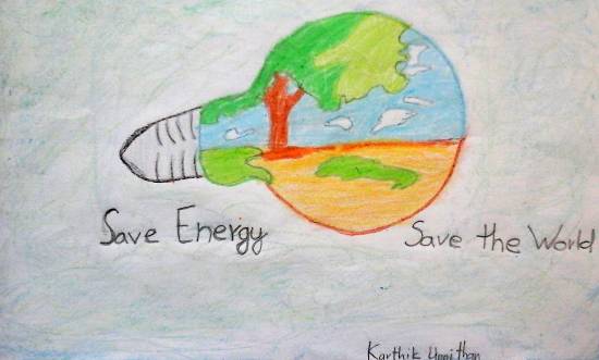 Save Energy poster Drawing| Energy conservation poster drawing for  compitition - YouTube