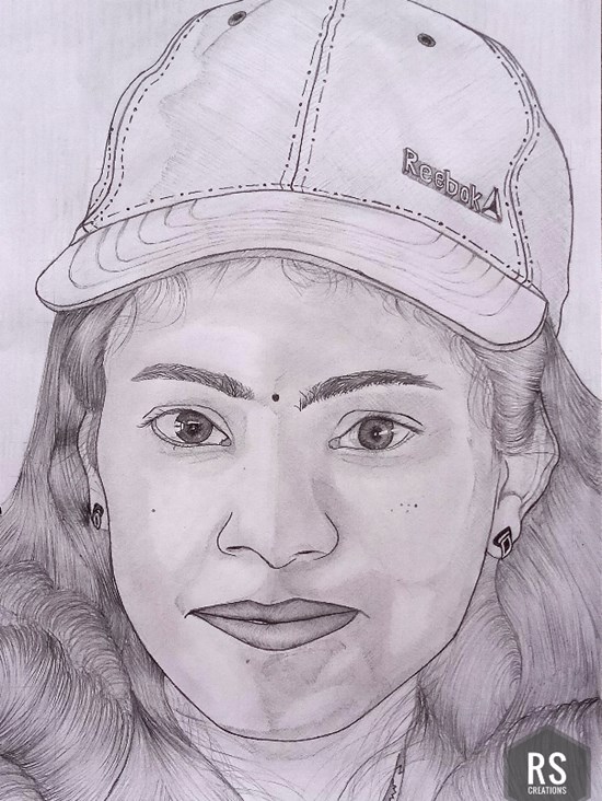 Shilpa Kadimisetty, painting by Vattam Rajesh