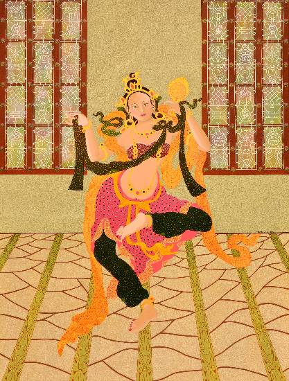 Seeing the seer, Painting by Artist Pratiksha Apurv Seeing the seer, Painting by Artist Pratiksha Apurv