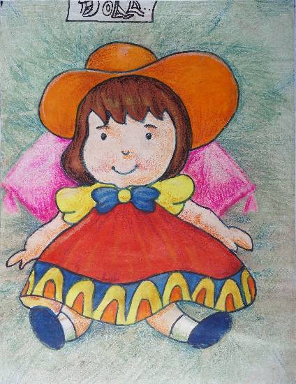 Doll Painting by Chinmayee Nilesh Sardesai