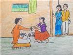 Raksha Bandhan Painting by Prathamesh Sachin Dhavale