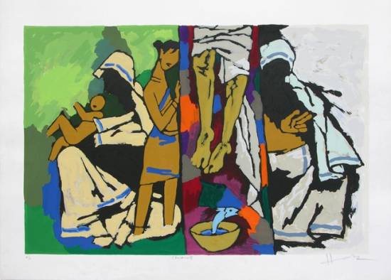 Theorama - Christianity, Limited Edition Print by  Artist M F Husain Theorama - Christianity, Limited Edition Print by  Artist M F Husain