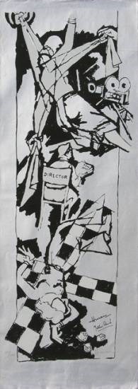 Yeh Kaun Sa Mod - X, painting by M F Husain