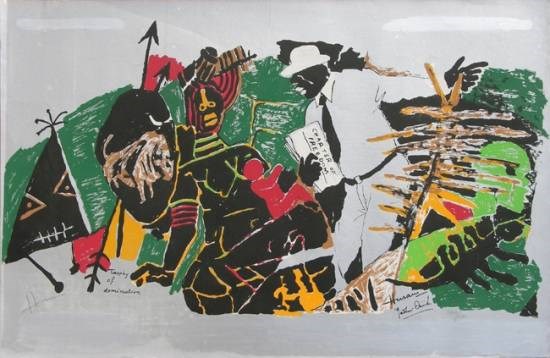 Yeh Kaun Sa Mod - VII, painting by M F Husain