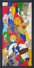 Limited Edition Print by M F Husain - British Raj Limited Edition Print by M F Husain - British Raj