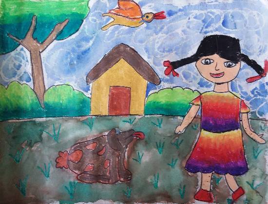 Save the girl child Drawing with oil pastels || easy poster making -  YouTube | Drawing for kids, Poster drawing, Children's day poster