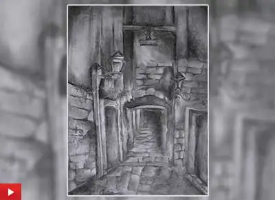 A Mystery Unfolds, pencil drawing by Halice Falcao (14 years)