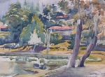 Masoori, Kashmir & Himachal, Painting by M. K. Kelkar, Watercolour on Paper, 11 X 15