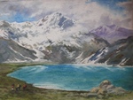 Sheshnaag, Kashmir & Himachal, Painting by M. K. Kelkar, Watercolour on Paper, 22 X 29.5