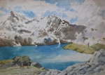 Way to Amarnath, Kashmir & Himachal, Painting by M. K. Kelkar, Watercolour on Paper, 22 X 30