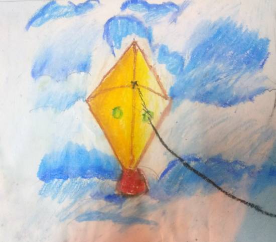 Painting by Krutika Laxman Bhatadye - Kite