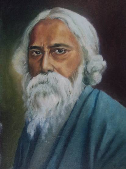 Tagore, Painting by Emerging Artist Sangita Sarkar