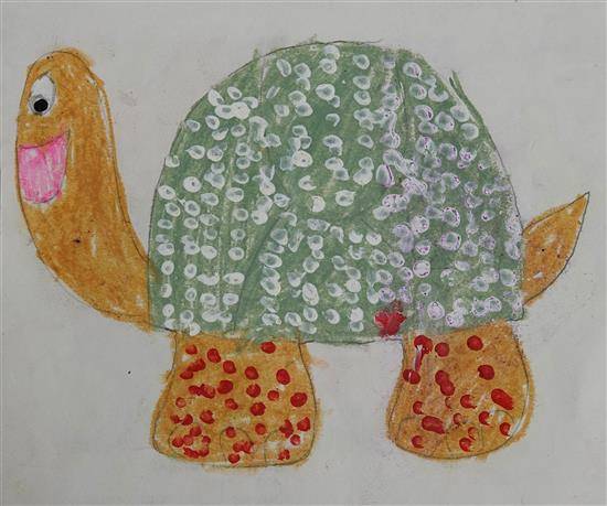 Painting by Ayana Bavdhankar - The Tortoise