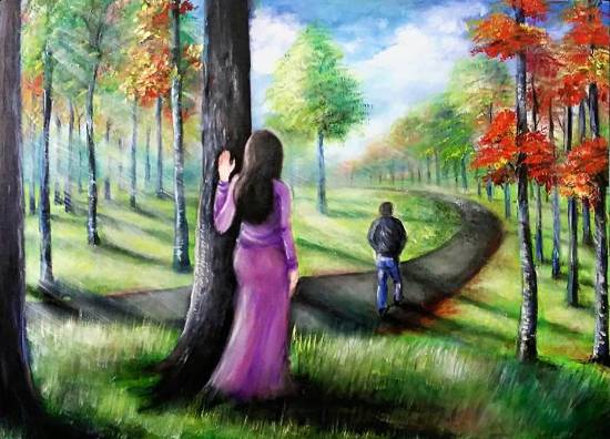 Secret Love, Painting by Artists with Special Needs Artist Meenal Acharya