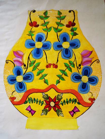 Painting by Tanay Nikheel Kelkar - Flower pot