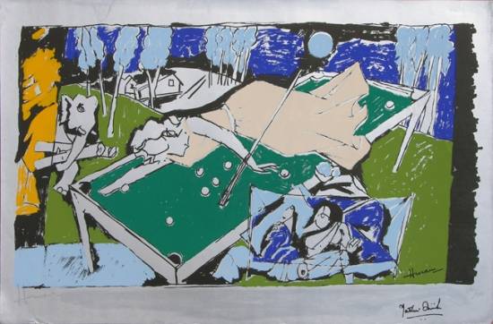 Limited Edition Print by M F Husain - Yeh Kaun Sa Mod - V